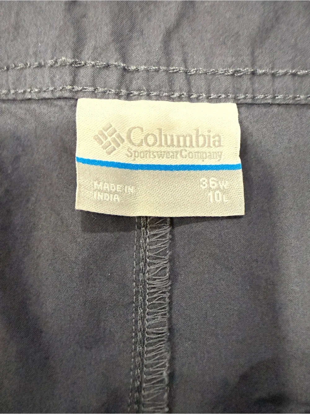 Columbia Men's Navy Flat Front Performance Shorts size 36